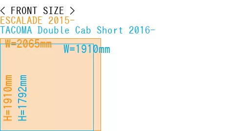#ESCALADE 2015- + TACOMA Double Cab Short 2016-